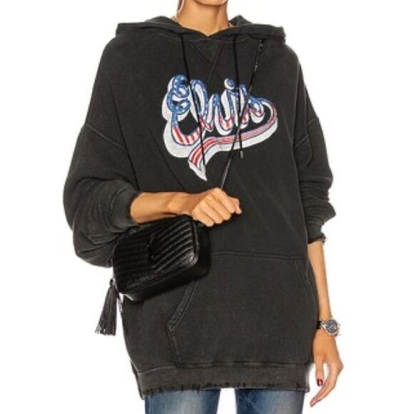 R13 Elvis Flag Logo Oversized Hoodie - Picture 10 of 10